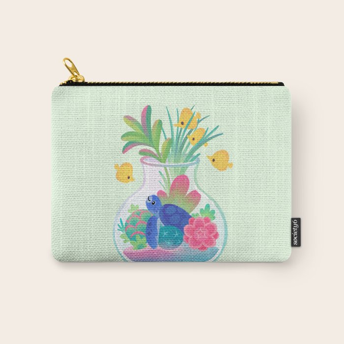 Ocean terrarium - Sea turtle Carry All Pouch Gallery Image 1