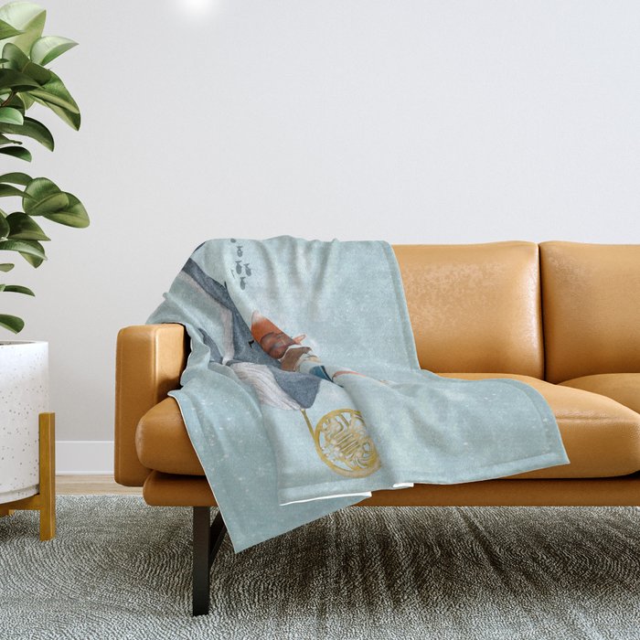 whale song Throw Blanket Gallery Image 1