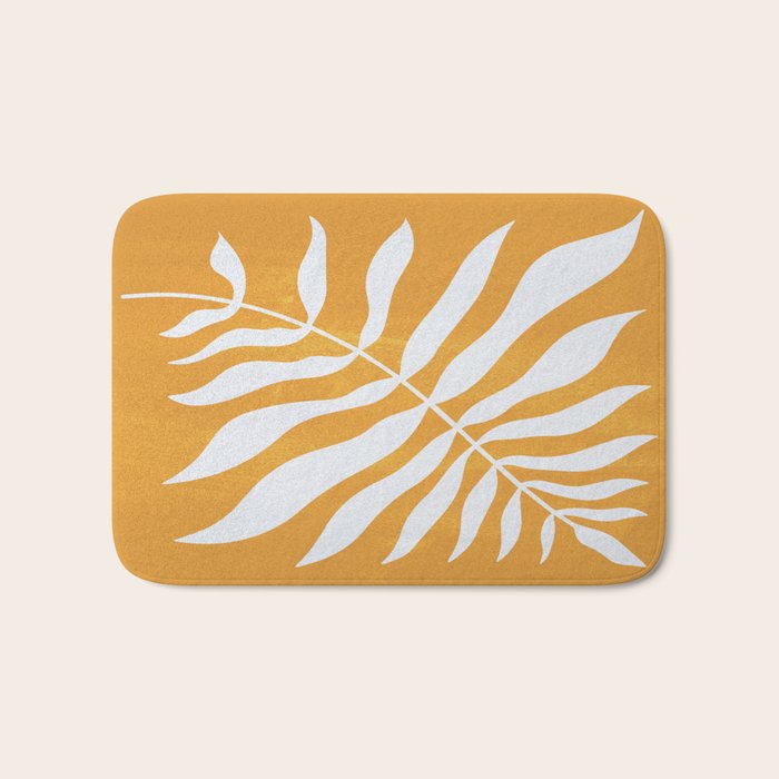 Wild Ferns: Tulip Yellow Edition Bath Mat Gallery Image 1