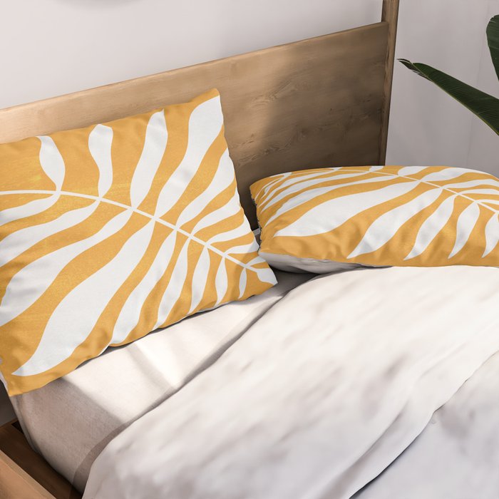 Wild Ferns: Tulip Yellow Edition Pillow Sham Gallery Image 2