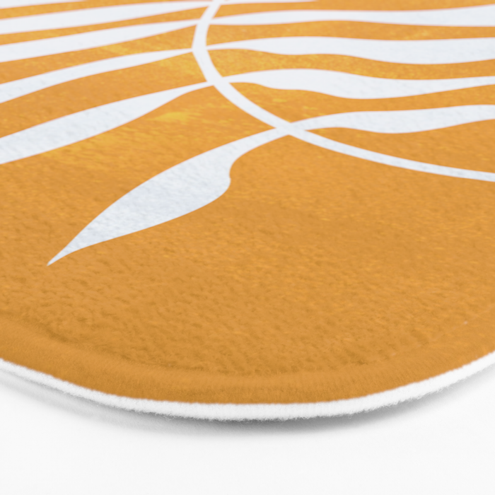 Wild Ferns: Tulip Yellow Edition Bath Mat Gallery Image 3