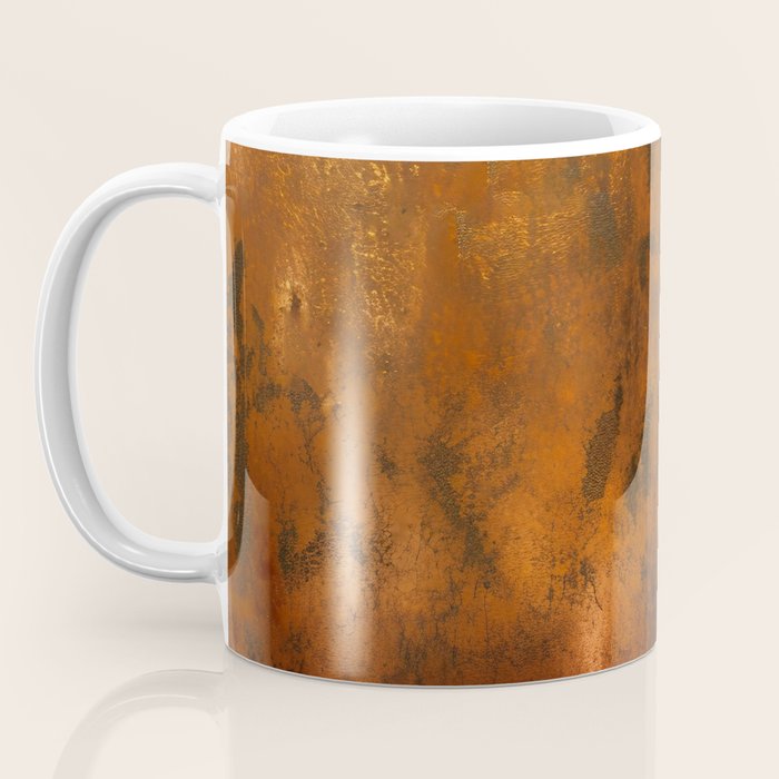 Aesthetic Rust Copper Japandi Art Coffee Mug Gallery Image 3