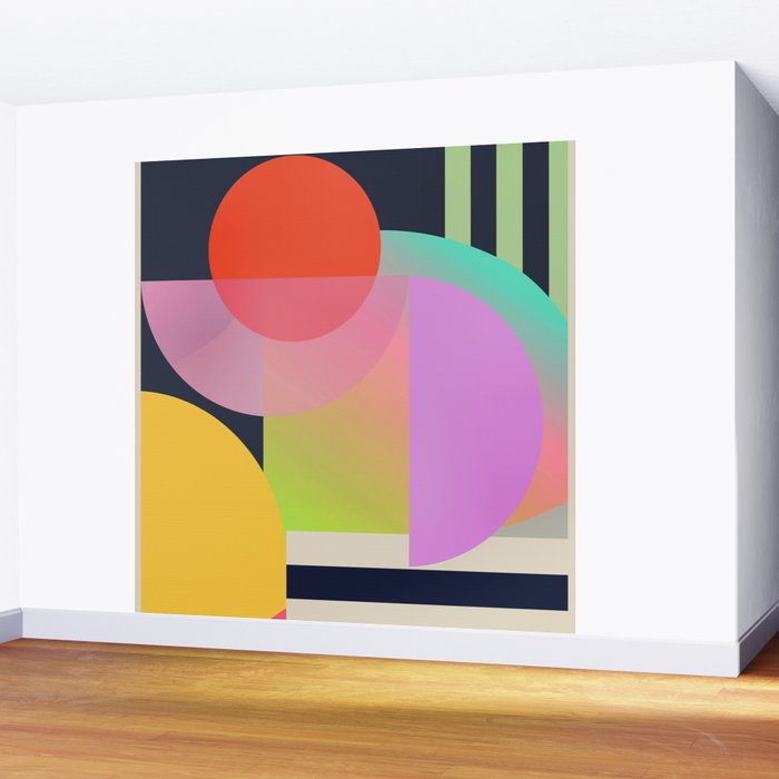 Abstract Geometric Shapes 212 Wall Mural Gallery Image 2