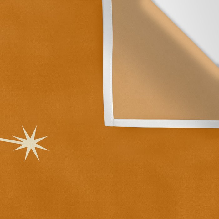 Gemini Zodiac Star Constellation Line Art Orange Wall Tapestry Gallery Image 3