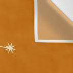 Gemini Zodiac Star Constellation Line Art Orange Wall Tapestry Gallery Image 3