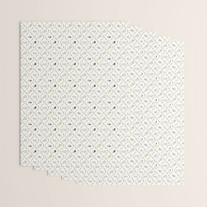 Rabbits of the bookworm owner Wrapping Paper Gallery Image 3