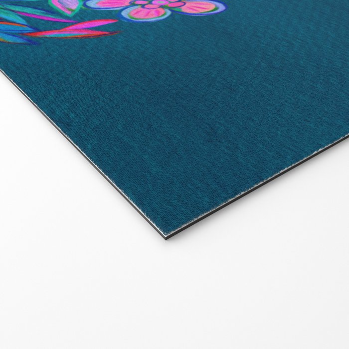 Exuberant Bouquet in Aqua, Fuchsia and Emerald Welcome Mat Gallery Image 2