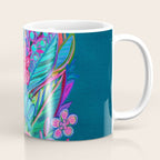 Exuberant Bouquet in Aqua, Fuchsia and Emerald Coffee Mug Gallery Image 1
