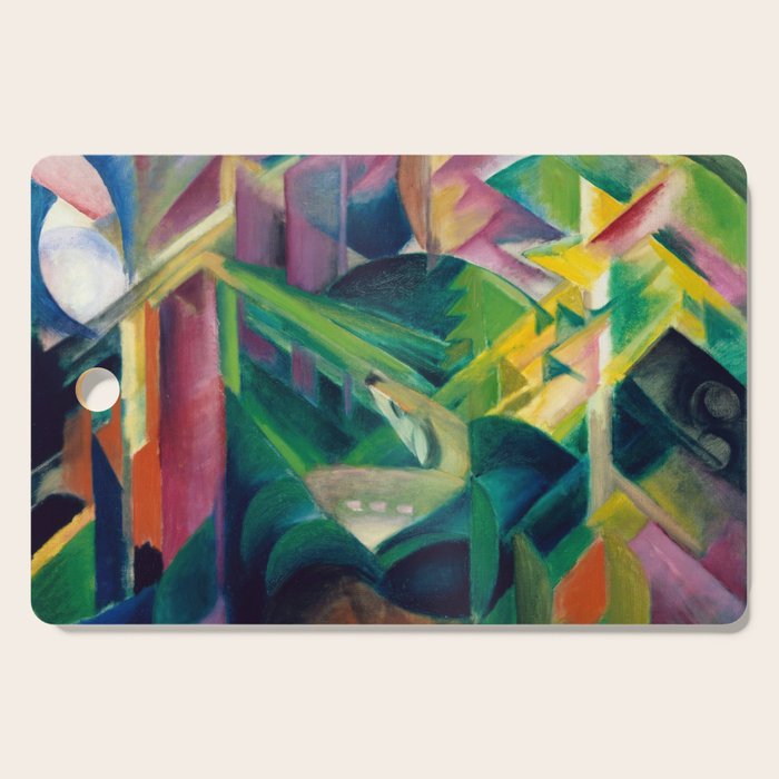 "Deer in a Monastery Garden" by Franz Marc, 1912 Cutting Board Gallery Image 1