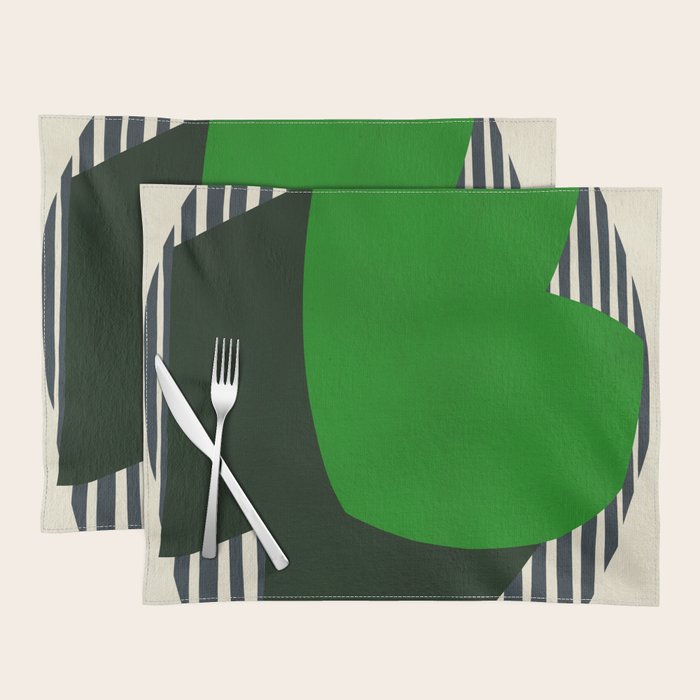 Modern abstract shape N04 Placemat Gallery Image 1