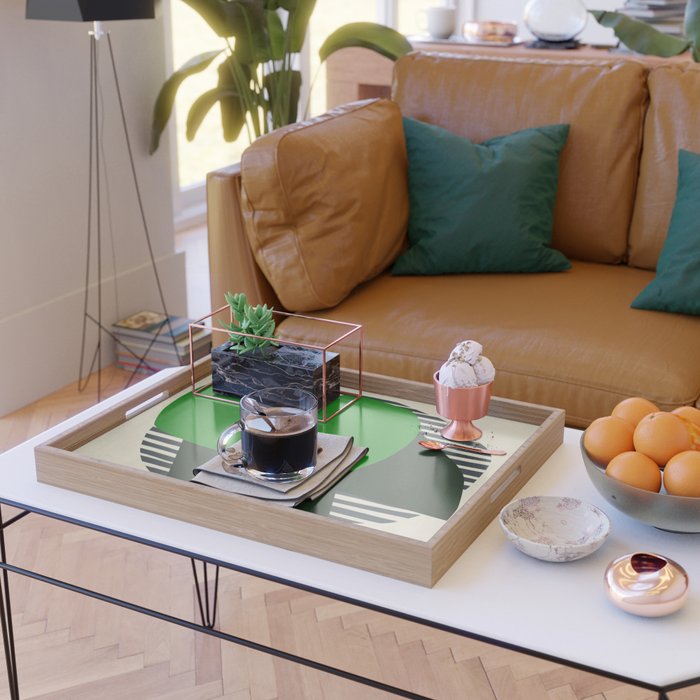 Modern abstract shape N04 Serving Tray Gallery Image 2