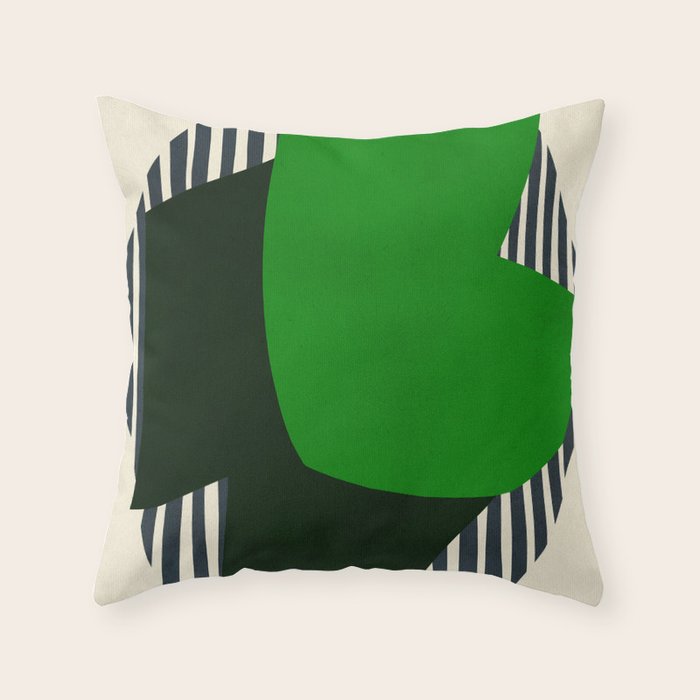 Modern abstract shape N04 Throw Pillow Gallery Image 6