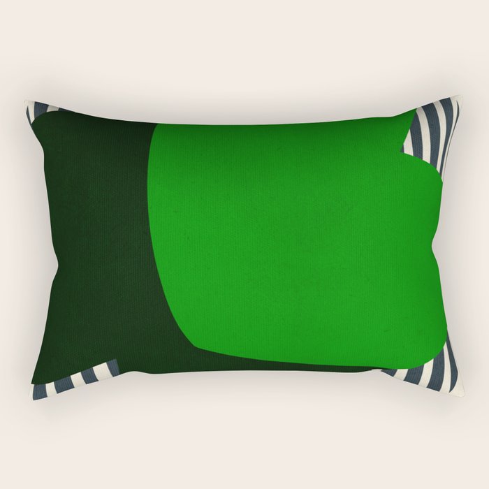 Modern abstract shape N04 Rectangular Pillow Gallery Image 2