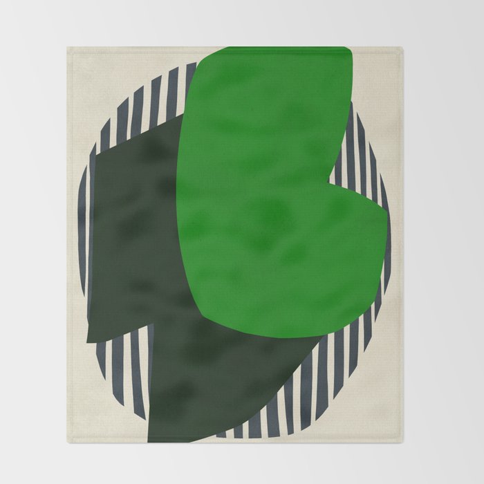 Modern abstract shape N04 Throw Blanket Gallery Image 2