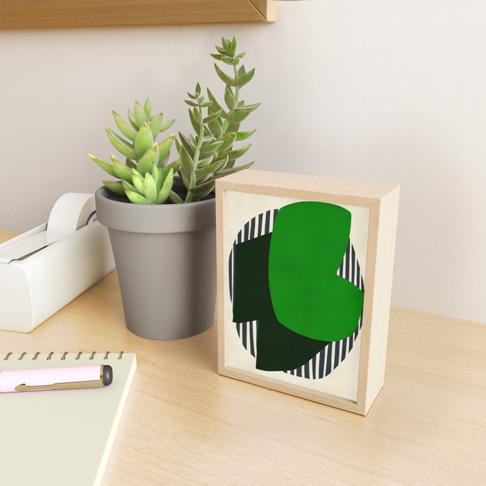 Modern abstract shape N04 Mini Art Print Gallery Image 2