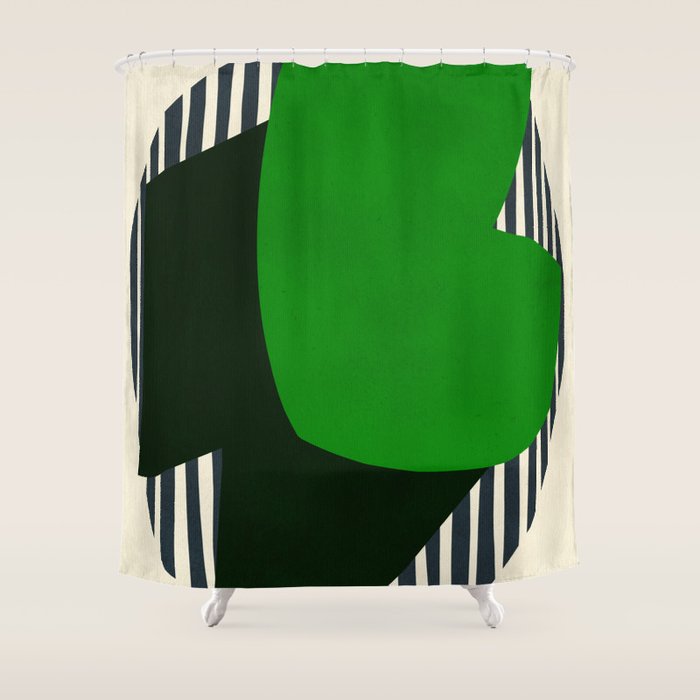 Modern abstract shape N04 Shower Curtain Gallery Image 1