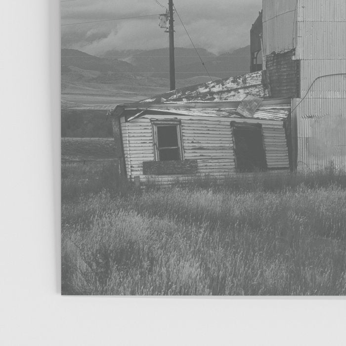 Montana Grain Elevator | Black and White Montana Photography Poster Gallery Image 3