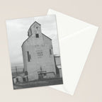 Montana Grain Elevator | Black and White Montana Photography Stationery Card Gallery Image 2