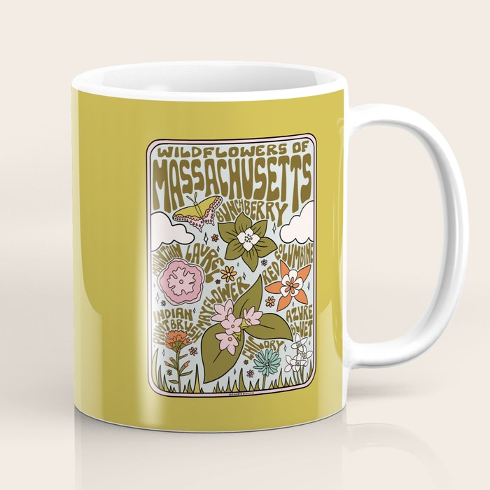 Massachusetts Wildflowers Coffee Mug Gallery Image 1