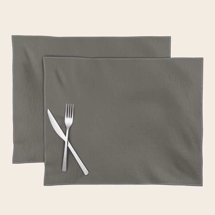 URBANE BRONZE solid color Placemat Gallery Image 1