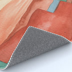 Abstract Desert Landscape Watercolor Rug Gallery Image 4