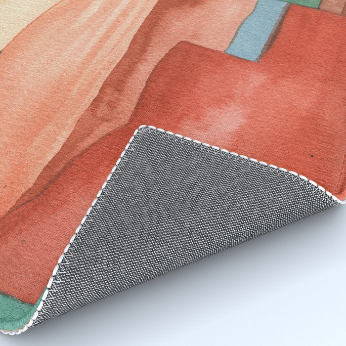 Abstract Desert Landscape Watercolor Rug Gallery Image 4