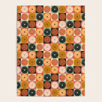 Retro Flowers Check Pattern XVI Poster Gallery Image 4