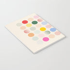 Retro Geometric Circles: Peach Bauhaus Edition Notebook Gallery Image 3