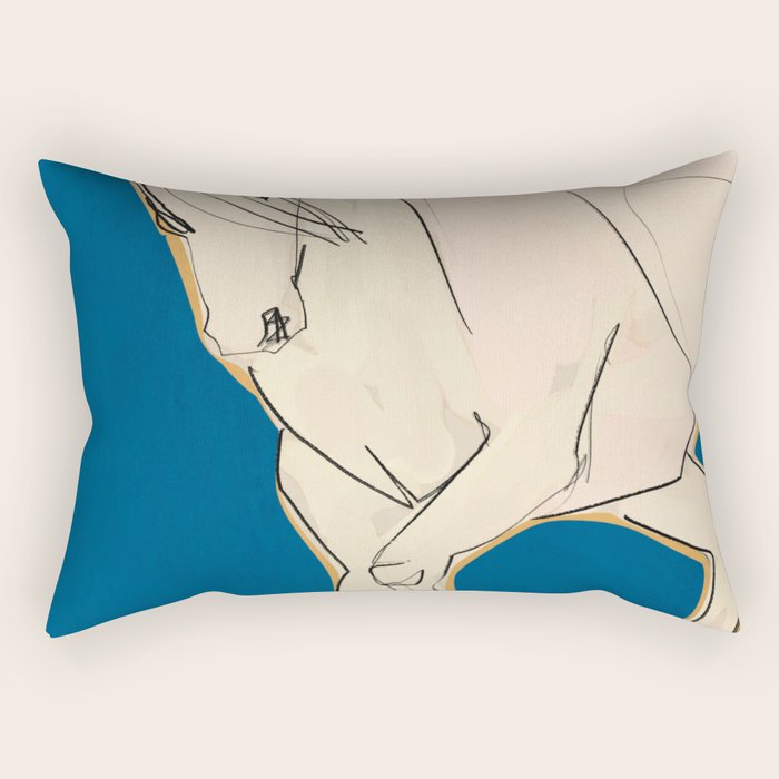 White Horse 5 Rectangular Pillow Gallery Image 2