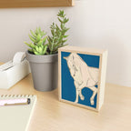 White Horse 5 Mini Art Print Gallery Image 2