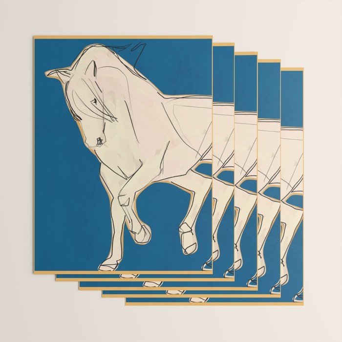 White Horse 5 Wrapping Paper Gallery Image 3