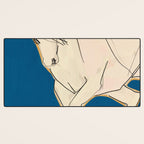 White Horse 5 Desk Mat Gallery Image 3