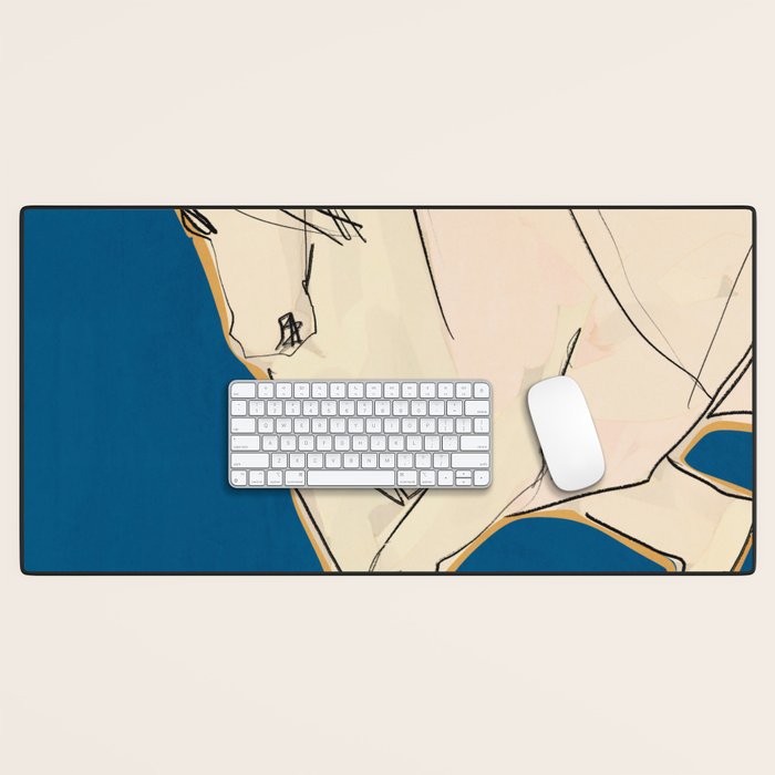 White Horse 5 Desk Mat Gallery Image 1