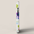 Let's Play Tennis in White & Blue iPhone Case Gallery Image 2