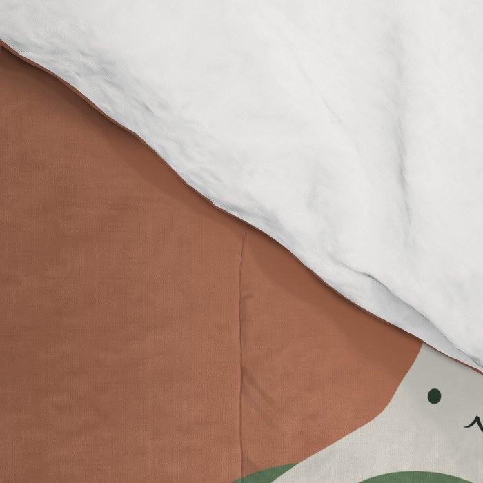 Cat and Leaf 2x2 Comforter Gallery Image 4
