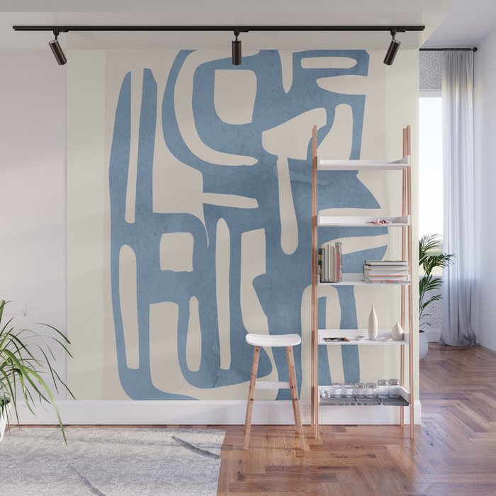 Modern Abstract Shapes 35 Wall Mural Gallery Image 1
