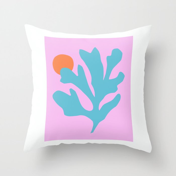 Matisse Poster 1. Leaf & Sun cut-outs Throw Pillow Gallery Image 1