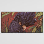 Black Cockatoo Desk Mat Gallery Image 3