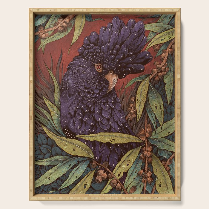 Black Cockatoo Serving Tray Gallery Image 1