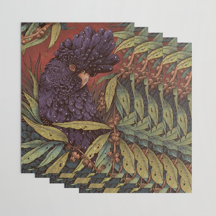 Black Cockatoo Wrapping Paper Gallery Image 3