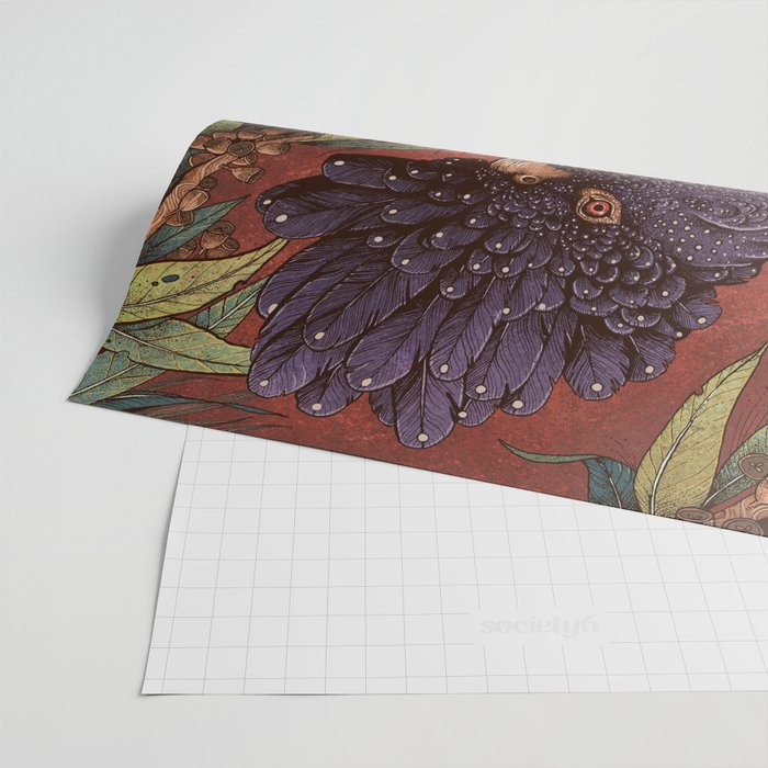 Black Cockatoo Wrapping Paper Gallery Image 2