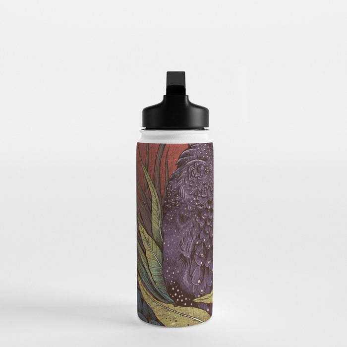 Black Cockatoo Water Bottle Gallery Image 3