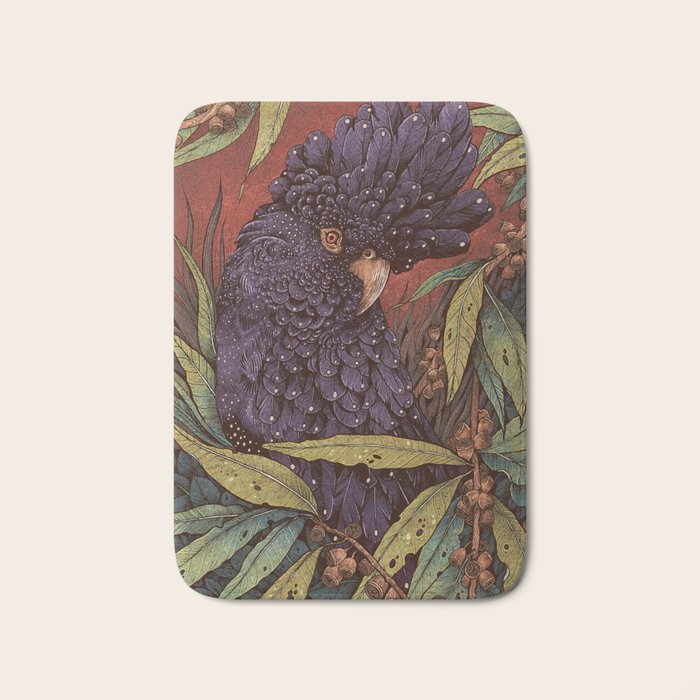 Black Cockatoo Bath Mat Gallery Image 1