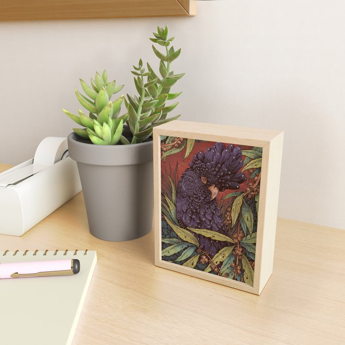 Black Cockatoo Mini Art Print Gallery Image 2