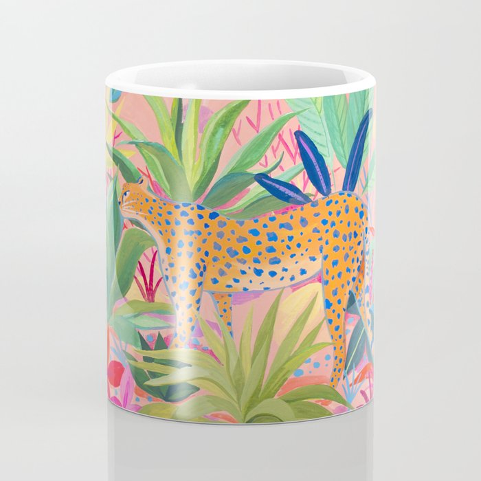 Leopard in Succulent Garden Coffee Mug Gallery Image 4