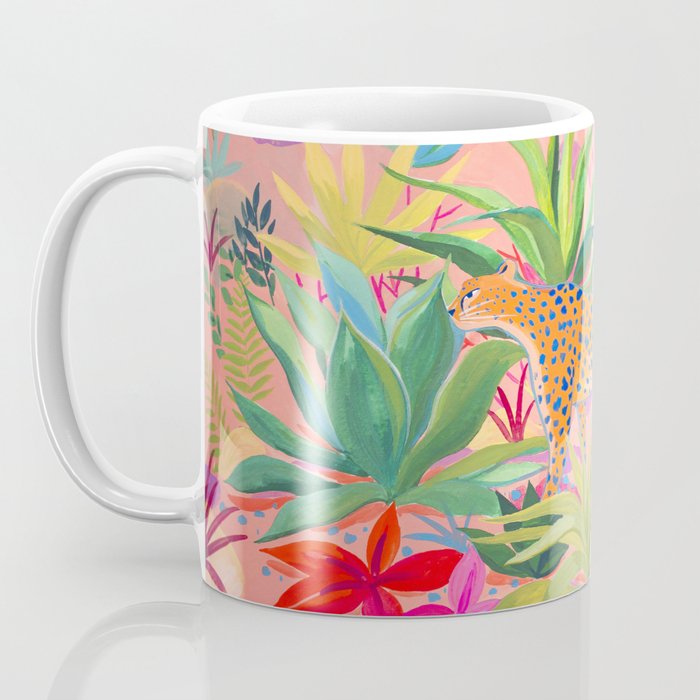 Leopard in Succulent Garden Coffee Mug Gallery Image 3