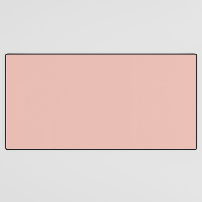 Solid Pink (Blush Pink) Desk Mat Gallery Image 3