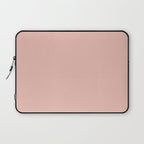 Solid Pink (Blush Pink) Laptop Sleeve Gallery Image 1