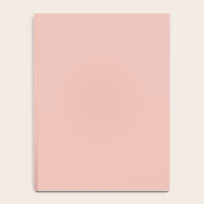 Solid Pink (Blush Pink) Notebook Gallery Image 4