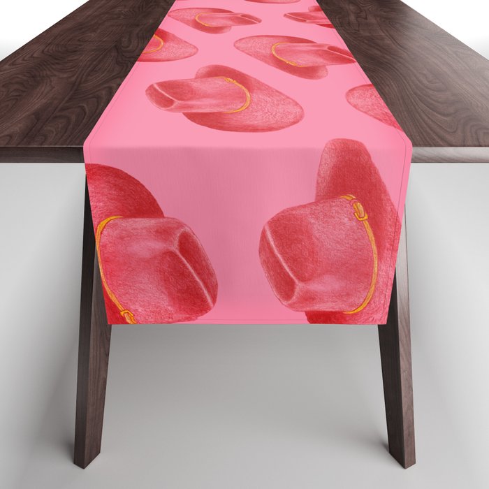 Red Stetson Table Runner Gallery Image 1